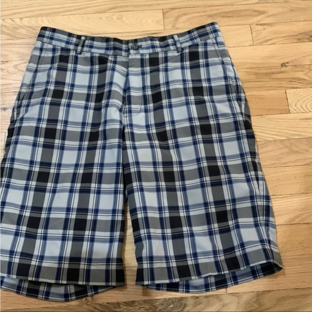 Slazenger Men’s Golf Shorts Size‎ 32 Grey Blue  EUC